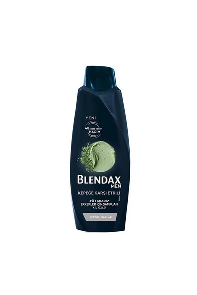 Blendax Men Kepeğe Karşı Etkili 4 Ü 1 Arada Erkekler Için Kil Özlü Şampuan 500 ml ürün görseli 1