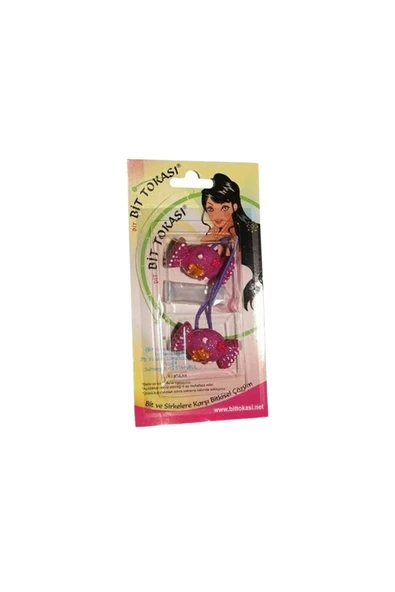 Pekşen Headlice Stopper Bit Tokası Doğal Kokulu Pembe Melek ürün görseli 1