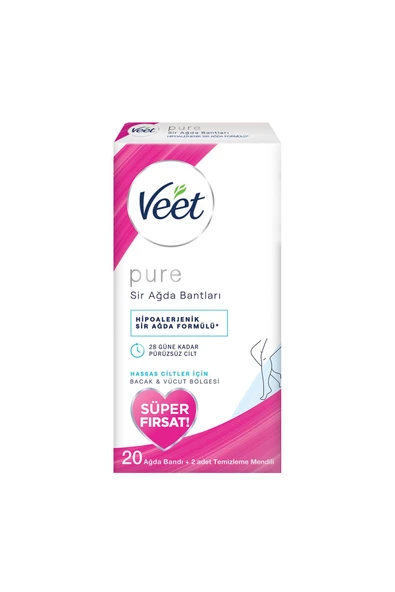 Veet Tuy Dokucu Pure Sır Agda Bandı Super Fırsat 20 Lı ürün görseli 1