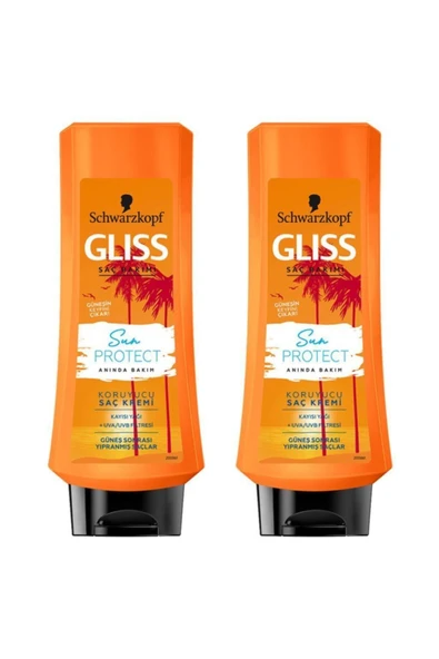 Gliss Schwarzkopf Saç Koruyucu Kremi 360 Ml.2'li (güneş Sonrası Yıpranmış Saçlar) ürün görseli 1