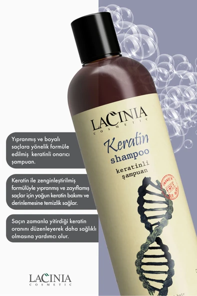 Lacinia Keratinli Şampuan 400 ml - Resim 2