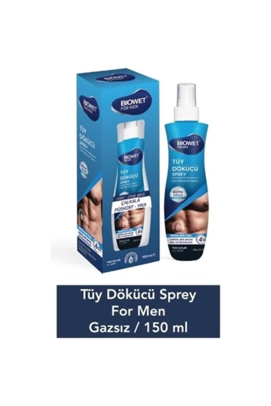 biowet Tüy Dökücü Sprey - Erkekler Için - Sert Ve Kalın Tüyler - 150 ml ürün görseli 1