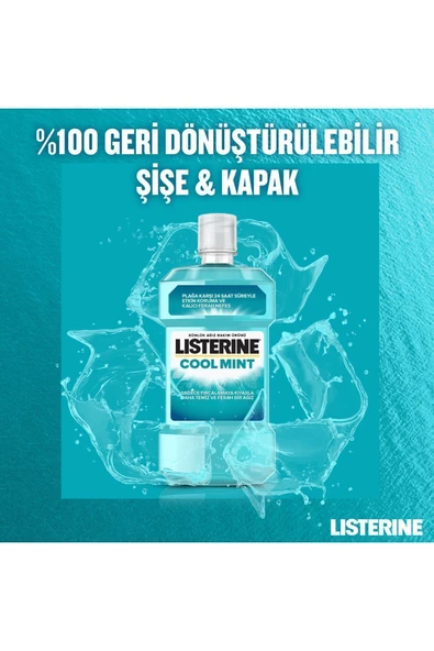 Listerine Mouthwash Coolmint 500 ml - Resim 4
