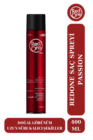Red One Passion Saç Spreyi 400 Ml Ultra Hold ürün görseli 1