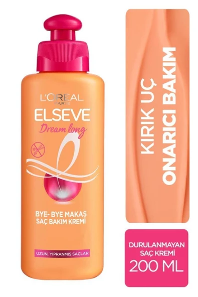 ELSEVE L'oréal Paris Dream Long Bye-bye Makas Saç Bakım Kremi 200 ml ürün görseli 1
