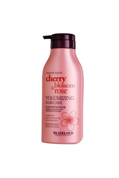 Luxlıss Cherry Blossom Rose Volumizing Hair Care Conditioner 500 ml ürün görseli 1