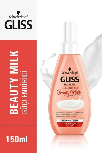 Gliss Schwarzkopf Beauty Milk-güçlendirici Saç Bakım Sütü 150 ml ürün görseli 1