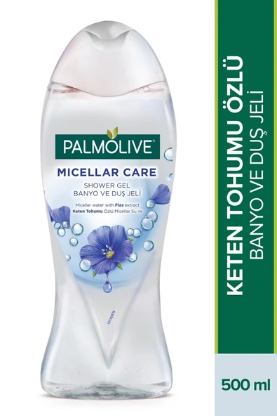 Palmolive Micellar Care Keten Tohumu Özlü Micellar Su ile Banyo ve Duş Jeli 500 ml ürün görseli 1