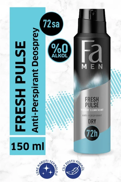 Fa Erkek Fresh Pulse Deosprey 150 ml ürün görseli 1