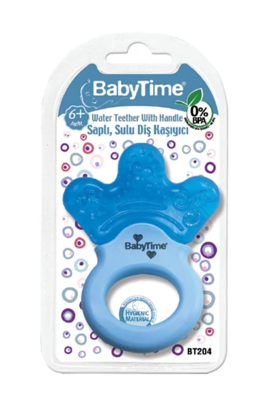 Babytime Saplı Sulu Diş Kaşıyıcı Pembe ürün görseli 1