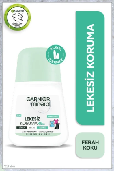 Garnier Mineral Lekesiz Koruma Ferah Koku Roll-on Deodorant ürün görseli 1