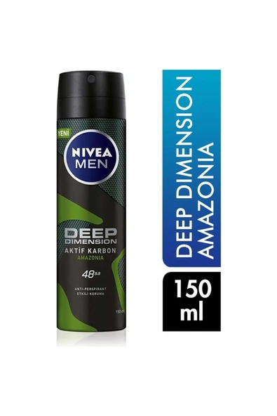 NIVEA Deodorant 150 ml Erkek Deep Dimension Amazonia ürün görseli 1