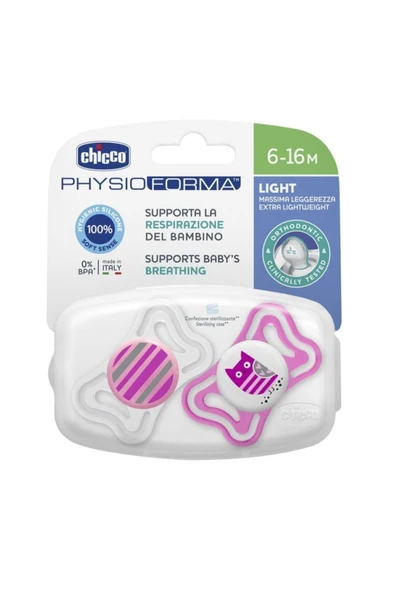 Chicco Physio Light Silikon Emzik 6-16 Ay 2li - Resim 3