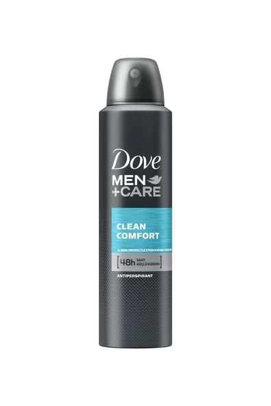 Dove Anti-Perspirant Sprey Deodorant Erkek Clean Comfort 48 Saat Güçlü Koruma 150 ml ürün görseli 1