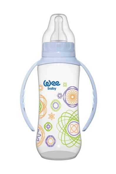 Wee Baby 745 Kulplu Pp Biberon 270 ml Mor Deniz Desenli ürün görseli 1