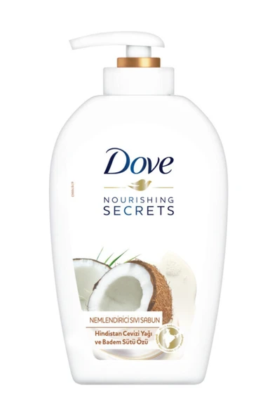 Dove Nemlendirici Sıvı Sabun Hindistan Cevizi Yağı ve Badem Sütü Özü 500 ml ürün görseli 1