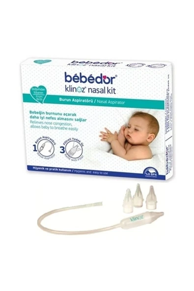 Bebedor Klinoz Nasal Kit Burun Aspiratörü Ve 3 Yedek Uç 562-bbfy ürün görseli 1