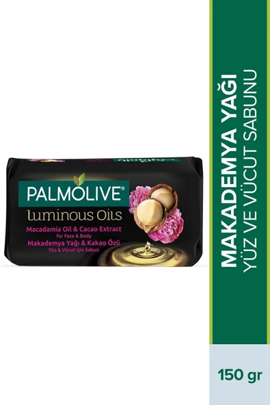 Palmolive Luminous Oils Makademya Yağı & Kakao Özü Yüz ve Vücut Sabunu 150 gr ürün görseli 1