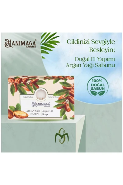Hanımağa Akdeniz Argan Yağlı Doğal Sabun 100 Gr,argan ürün görseli 1