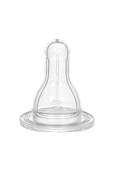 Wee Baby 821 Yuvarlak Uçlu Silikon Biberon Emziği 6-18 Ay Normal Akış No:2 ürün görseli 1