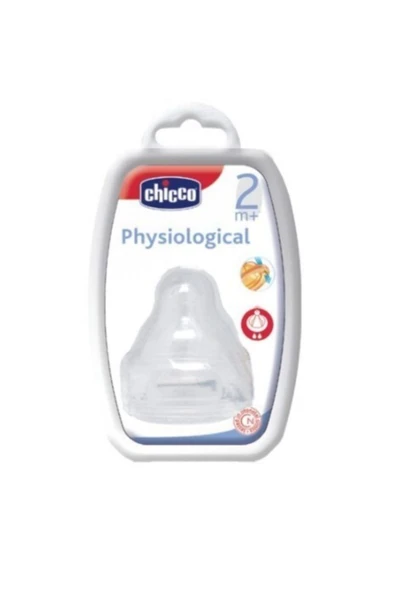 Chicco Orta Akış Sağlayan Fizyolojik Silikon Biberon Emziği 2+ Ay ürün görseli 1