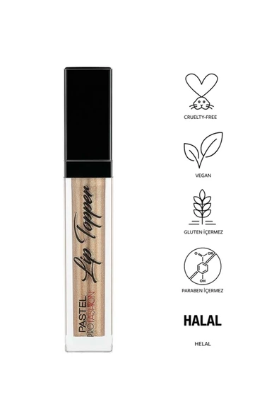 Pastel Lip Topper - Dudak Parlatıcısı 302 Glitz - Resim 2