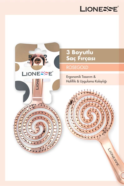 Lionesse Maze Saç Fırçası Rosegold Edition 8592 ürün görseli 1