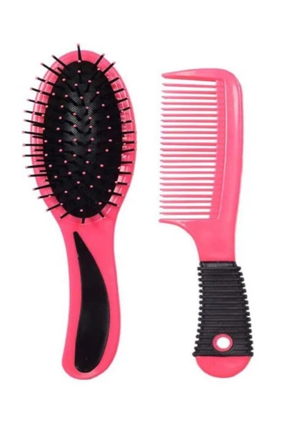 Elly Fırça & Tarak Seti 2li Pembe 0002 ürün görseli 1