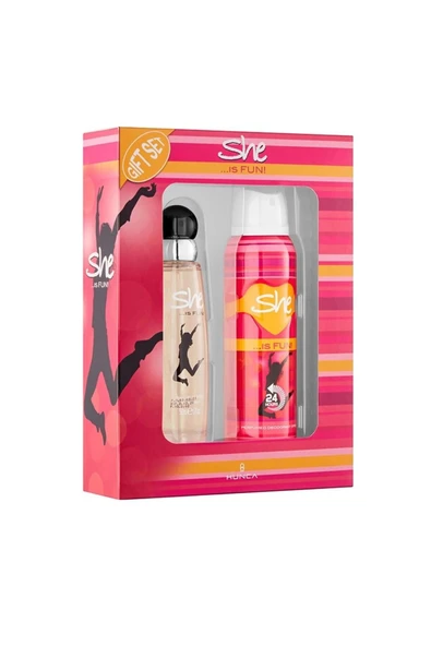 She Kofre Kadın Parfüm 50 ml Deodorant 150 ml Fun ürün görseli 1