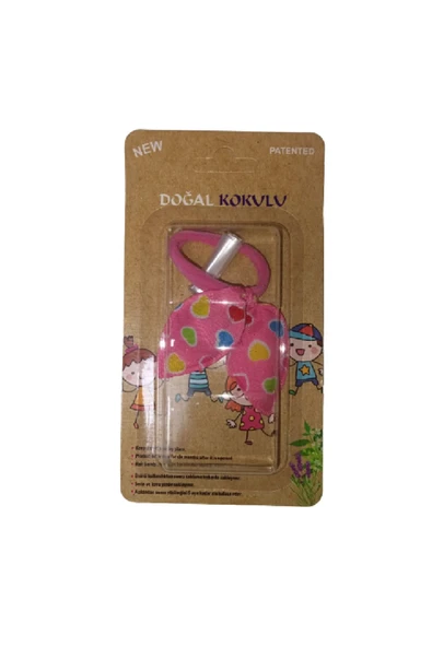 Headlice Stopper Bit Tokası Doğal Kokulu Pembe Sarı Kalp ürün görseli 1