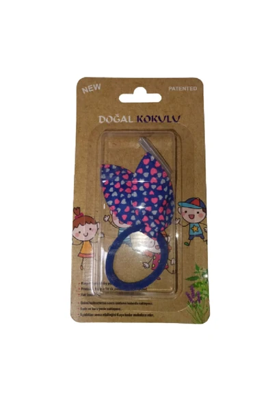 Headlice Stopper Bit Tokası Doğal Kokulu Lacivert Pembe Kalp ürün görseli 1