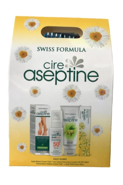 CIRE ASEPTINE 4'lü Nemlendirme Ve 50 Spf Koruma Paketi ürün görseli 1