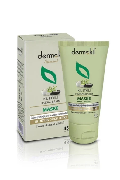 Dermokil Kuru Ve Hassas Ciltler Için Kil Etkili Maske 50 ml ürün görseli 1