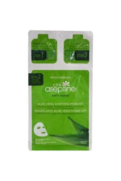 CIRE ASEPTINE Marka: Cire Aseptine Anti Aging Rahatlatıcı Aloe Vera Yüz Maskesi 8681410000389 Kateg ürün görseli 1