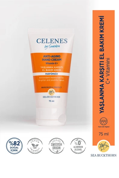 Celenes Sea Buckthorn Yaşlanma Karşıtı El Bakım Kremi 75ml ürün görseli 1