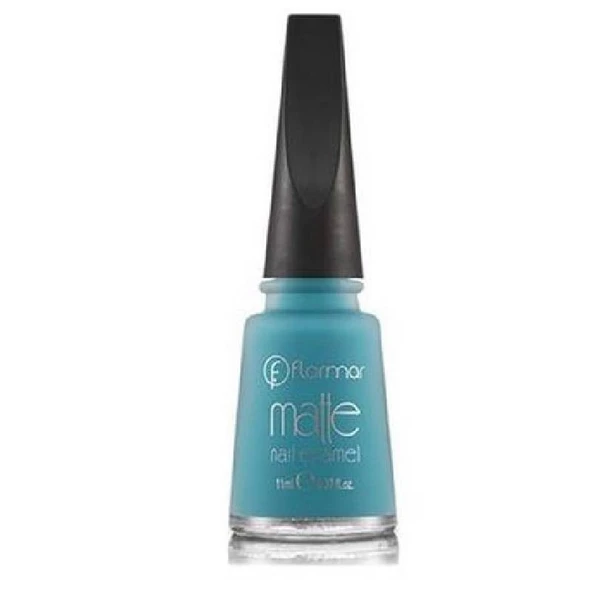 Flormar Oje - Matte Nail Enamel M05 Stylish Cyan 8690604189663 ürün görseli 1