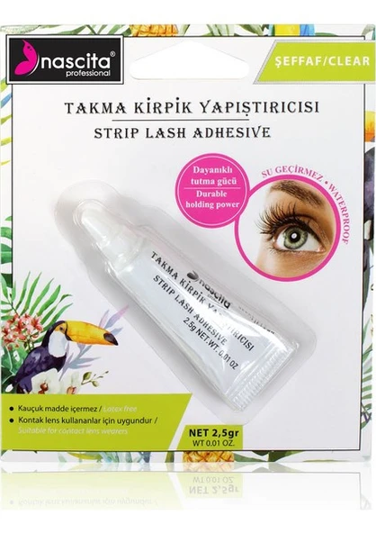 nascita Şeffaf Takma Kirpik Yapıştırıcı 2.5 Gr. ürün görseli 1
