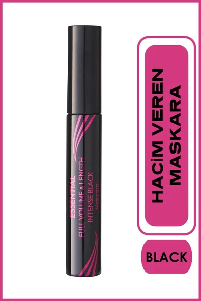 Golden Rose Essential Full Volume & Lenght Mascara - Intense Black - Hacim Veren Maskara - 8691190070595 ürün görseli 1