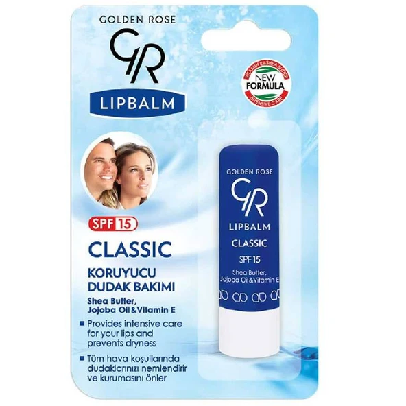 Golden Rose Lip Balm No: 01 Classic - Dudak Bakım Kremi Ve Nemlendirici - 8691190070052 ürün görseli 1