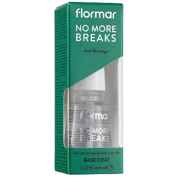 Flormar Kırılma Karşıtı Tırnak Bakım Cilası & Oje Bazı - No More Breaks - 000 - 8690604560509 ürün görseli 1