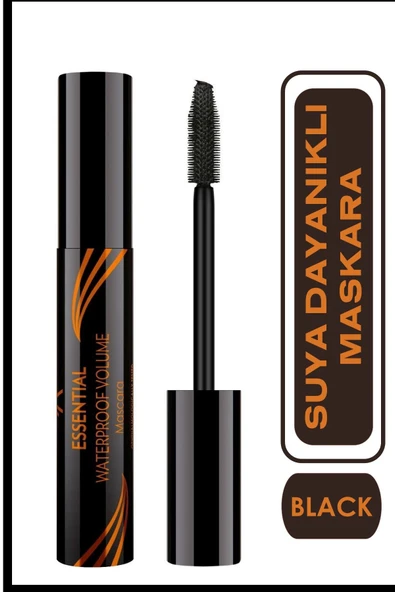 Golden Rose Essential Waterproof Volume Mascara Black - Suya Dayanıklı Maskara - 8691190070687 ürün görseli 1