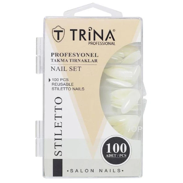 Trina 100 lü Kutulu Stiletto - 01 Modern Tek Ebat ürün görseli 1