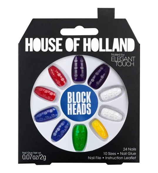 Elegant Touch House Of Holland Block Heads False Nails 24 ürün görseli 1