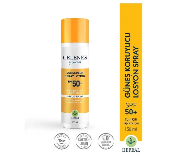 Celenes Herbal Güneş Koruyucu Losyon Spray 50 Spf ürün görseli 1