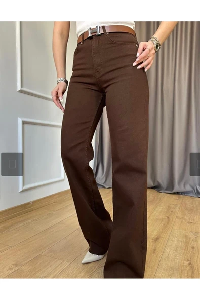 BYB ACI KAHVE PAÇASI KESİK MODEL JEAN ürün görseli 1