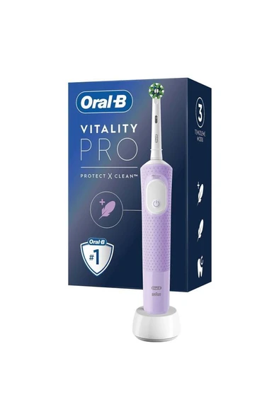 Oral-B Vitality Pro D103 Cross Action Lila Şarjlı Diş Fırçası ürün görseli 1