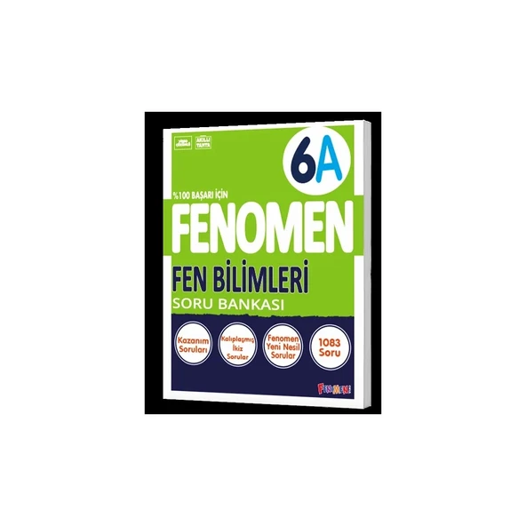 Fenomen Kitap 6. Sınıf Fen Bilimleri A Soru Bankası ürün görseli 1