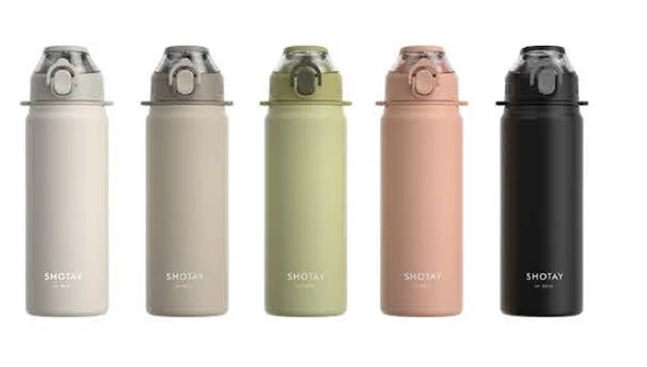 Shotay Çelik Termos Matara 750Ml Yeşil - Resim 5