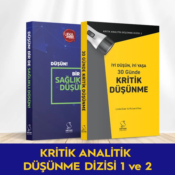 KRİTİK VE ANALİTİK DÜŞÜNME SETİ (2 kitap) ürün görseli 1