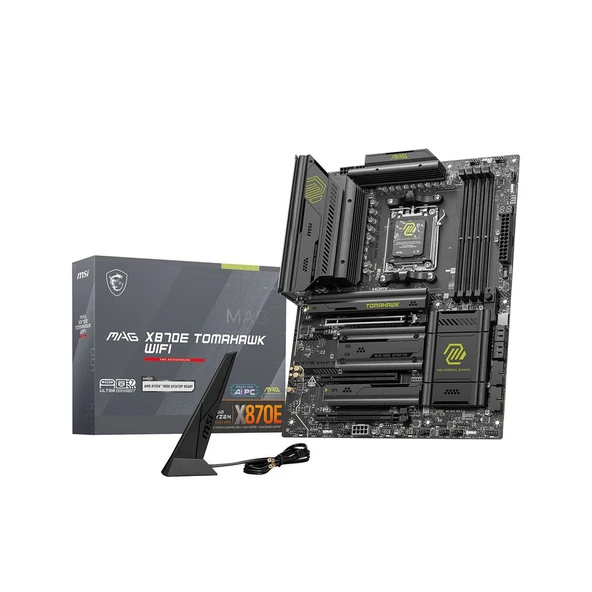 MSI MAG X870E TOMAHAWK WIFI Soket AM5 DDR5 8400Mhz WIFI 7 RGB ATX Anakart ürün görseli 1